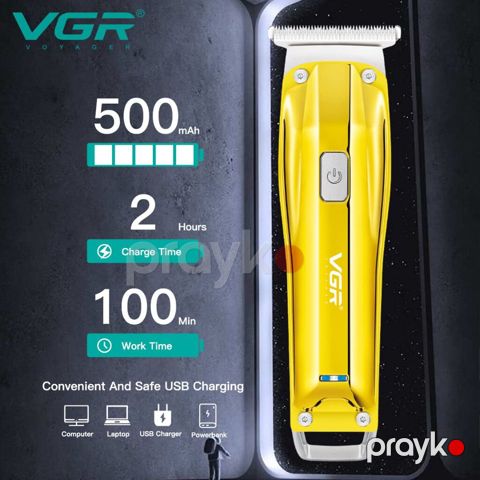 Trimmer VGR 955 / 956 - 500mAh / 100 Dəqiqə / Cord/Cordles / LED — Bakı