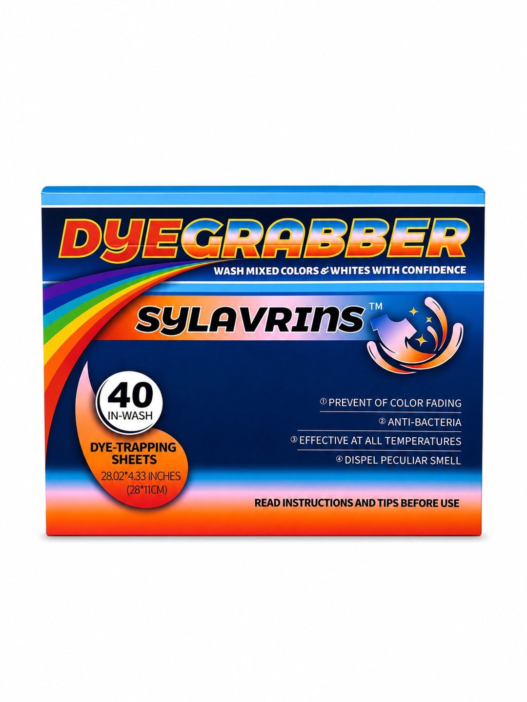 Paltarların qarışmasını qorumaq üçün salfetlər Sylavrins Dye Grabber, 40 əd — Mallar, Bakı