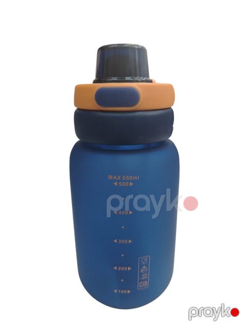 İdman su qabı MF094, plastik, Göy, 650 ml — Bakı