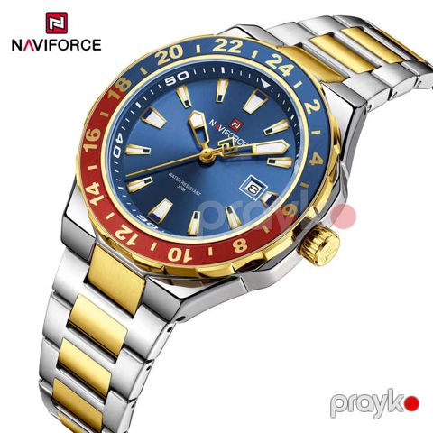 Kişi qol saatı Naviforce NF9249 S/be/g Silver Gold — Bakı