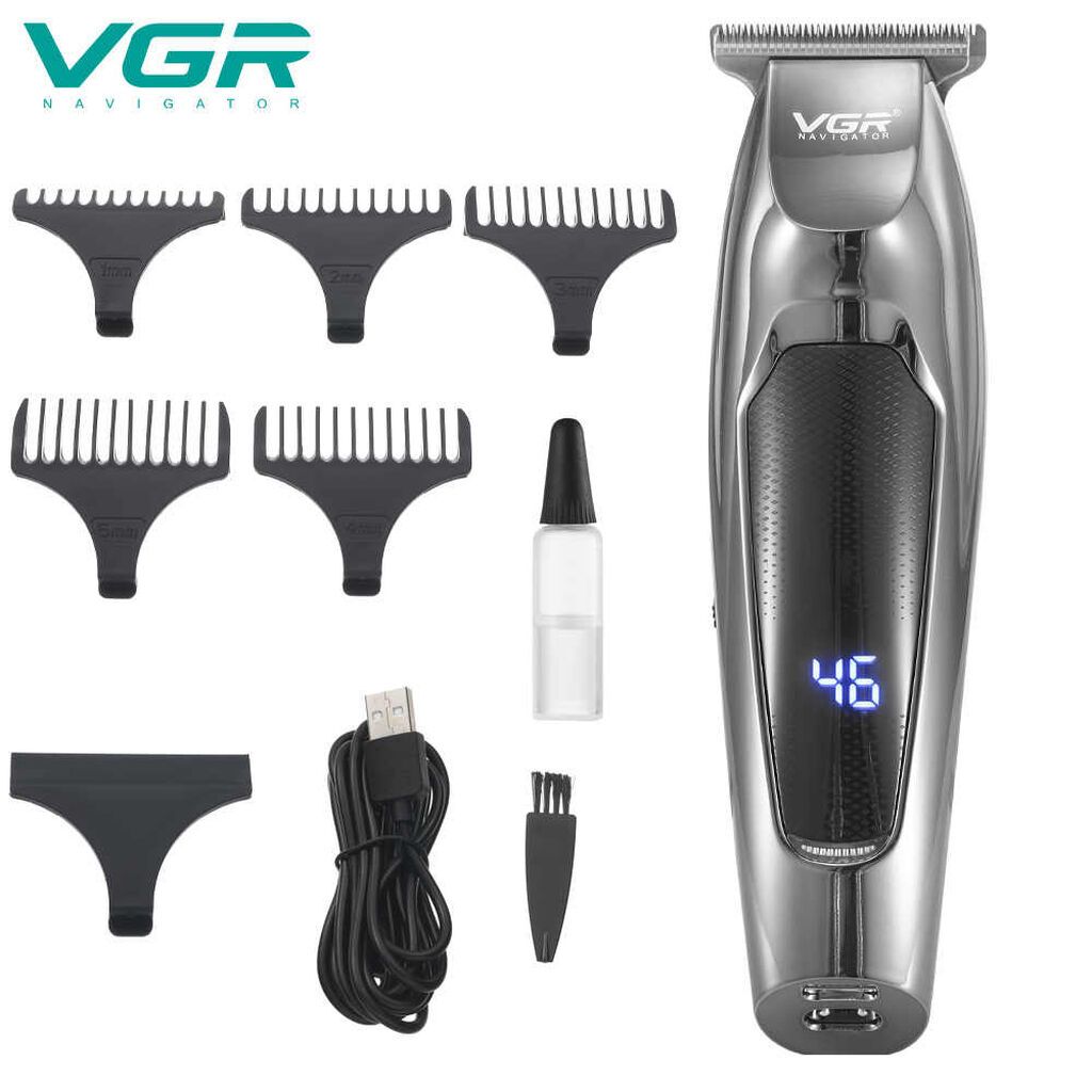 Trimmer VGR 070 600mAh / 5000RPM / Cord/Cordles / LED Displey Bütün — Saç kəsmə maşınları, Bakı (2)
