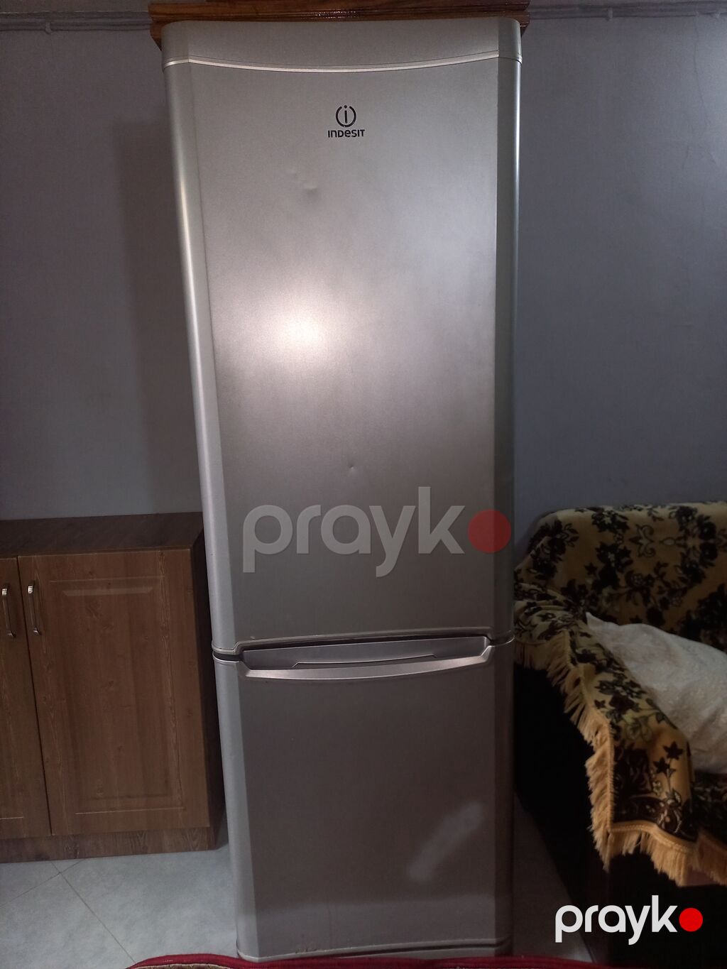 Indesit iki qapılı soyuducu - Rəng: metalik gümüş - Üst bölmə — Soyuducular, Bakı (5)