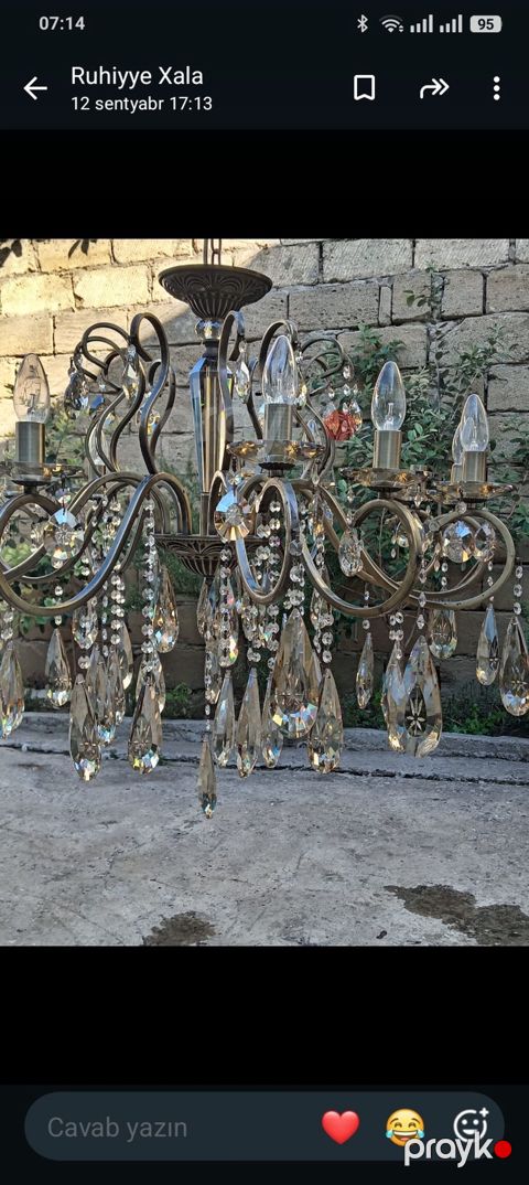 Çılçıraq, 5 lampa, Metal — Masazır