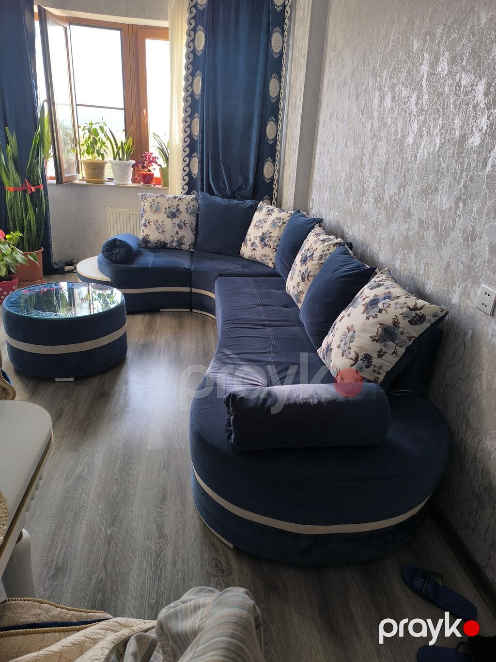 Künc divan dəsti – zərif klassik-modern dizayn Ölçüsü 3 metr uzun yeri — Yumşaq mobilya dəstləri, Masazır (6)