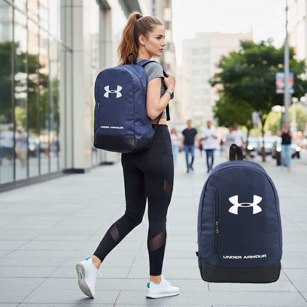 Under Armour Unisex Gündəlik və Səyahət Bel Çantası – Dəri Teksturalı Alt Hissə — Çantalar, çamadanlar, cüzdanlar, Bakı