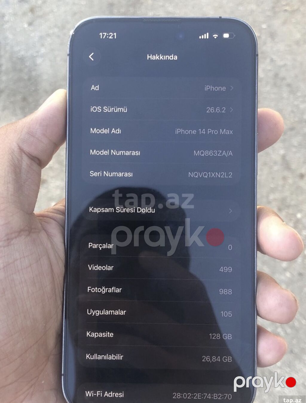IPhone 14 Pro Max, 128 GB, Qara, Face ID — Apple iPhone, Şirvan (3)