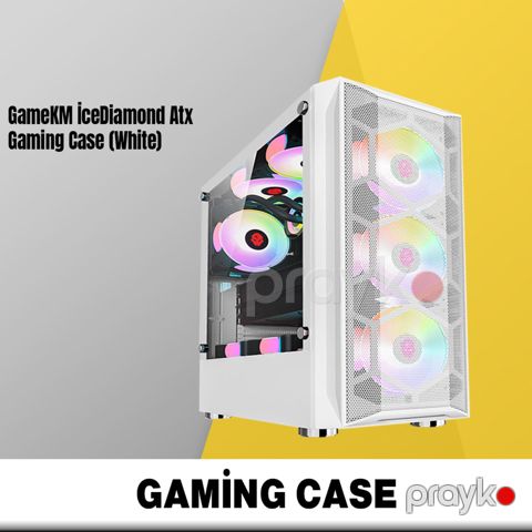 Gaming case "GameKM IceDiamond Atx Gaming Case (White)" — Bakı