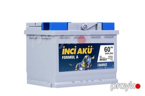 İnci Akü Formul A – 60Ah, 540A (EN) - Brend: İnci Akü Hər vaxtınız
