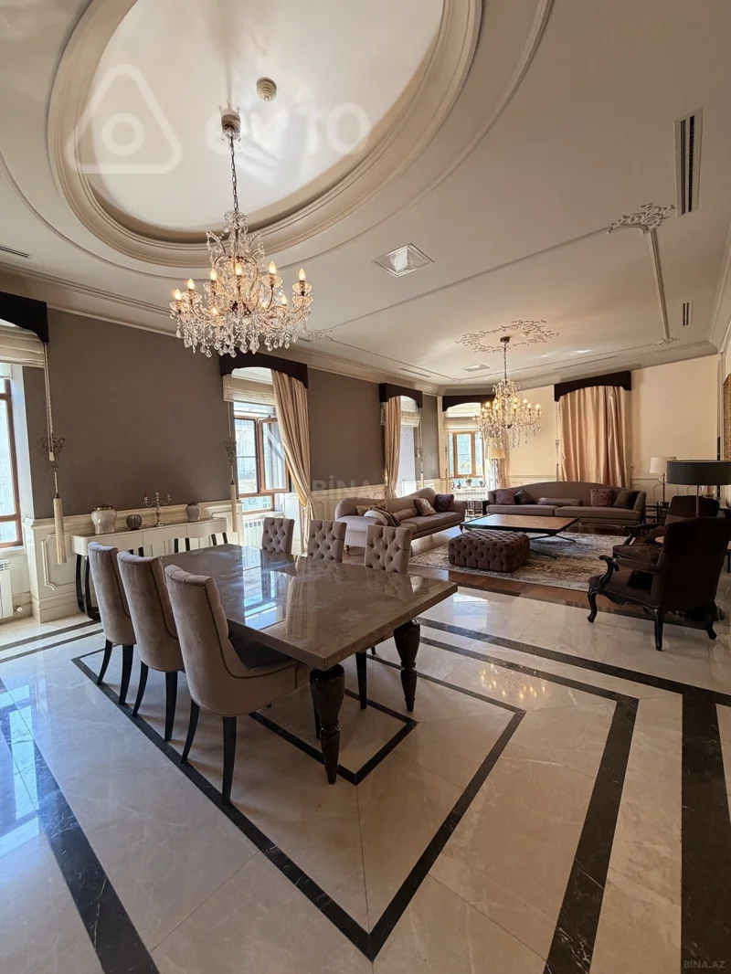 6 otaqlı mənzil, 350 m², Nizami küçəsi — kirayə — Mənzil, Bakı (4)