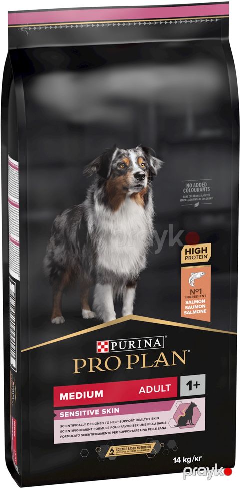 Quru yem Purina ProPlan Medium Adult yetkin itlər üçün, qızılbalıq ilə, çəki ilə 1 kq — Bakı