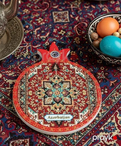 Suvenir-çaydan altlığı RAX004-550, keramika, rəngbərəng — Bakı