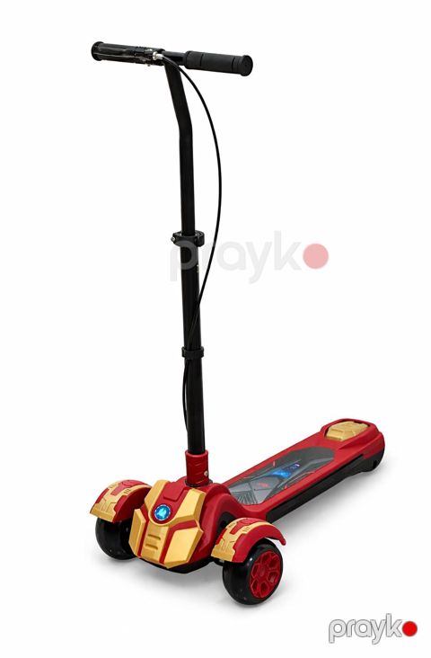 Uşaqlar üçün skuter AYKN_007, sarı/qırmızı, 3-8 yaş — Bakı