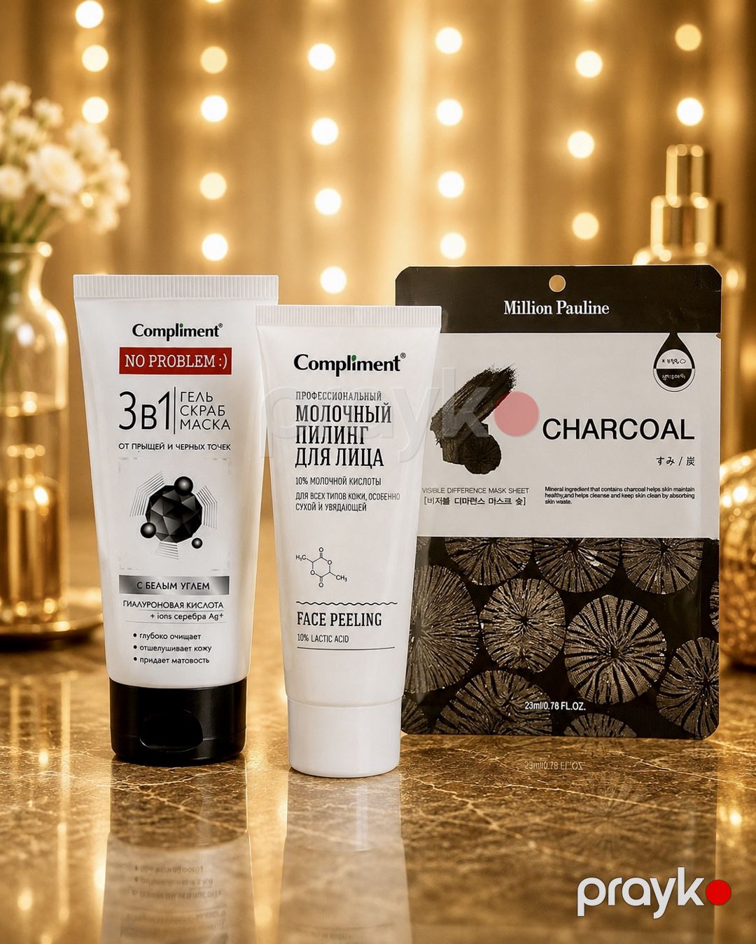 No Brand qadınlar üçün ətir dəsti (No Brand La Vie Est Belle ətir suyu 6 ml + parça üz maskası 23 ml + üz üçün pilinq 80 ml + gel-skrab-maska 150 ml) — Mallar, Bakı (2)