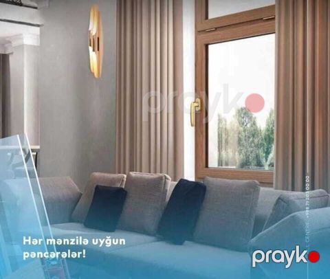 Şok Endırımlı Plastik qapı və pəncərə — Bakı