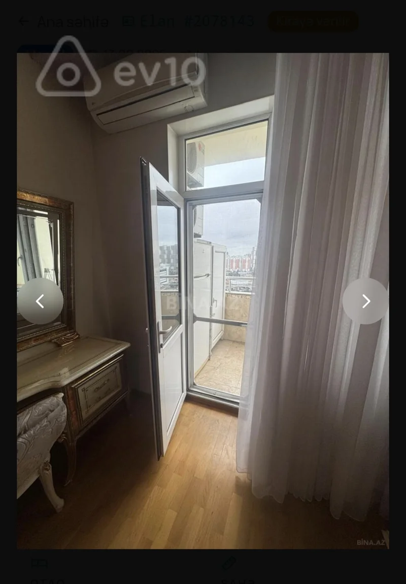 3 otaqlı mənzil, 131 m², Tiblisi prs — kirayə — Mənzil, Bakı (8)