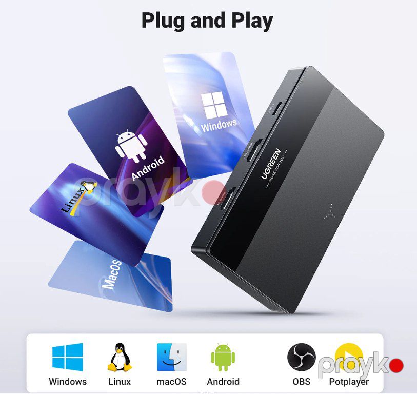 Capture Card "Ugreen" 4K Dual HDMI — Periferik cihazlar, Bakı (5)