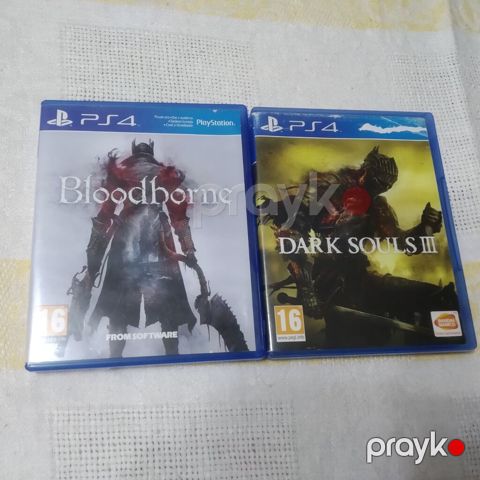 PS4 oyun diskləri – Bloodborne + Dark Souls III (fiziki Blu‑ray) Dark — Bakı