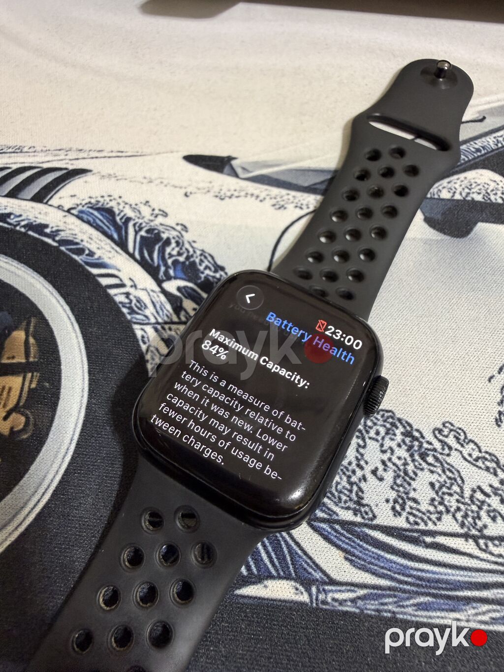 Apple watch 7 nike edition. 41mm 84% pil. Hərşeyi işləyir — Ağıllı saatlar, Bakı (6)