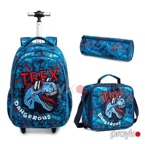 Məktəbli bel çantası Jasminstar Trex 444 rəngbərəng — Bakı