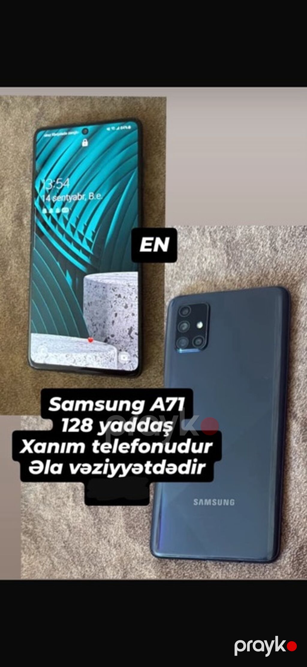 Lenovo noutbuk – qara korpus, üst qapaqda Lenovo loqosu. Şəkildə — Lenovo, Lənkəran (2)