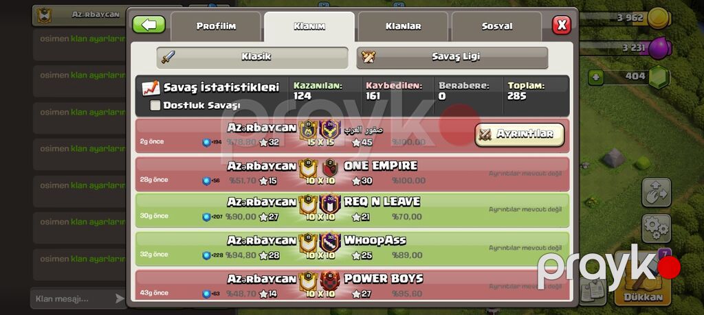 Clash of Clans klanı: AZəRbəycan (tag: #2GRV89P0U) - Klan səviyyəsi — Digər, Ucar (4)