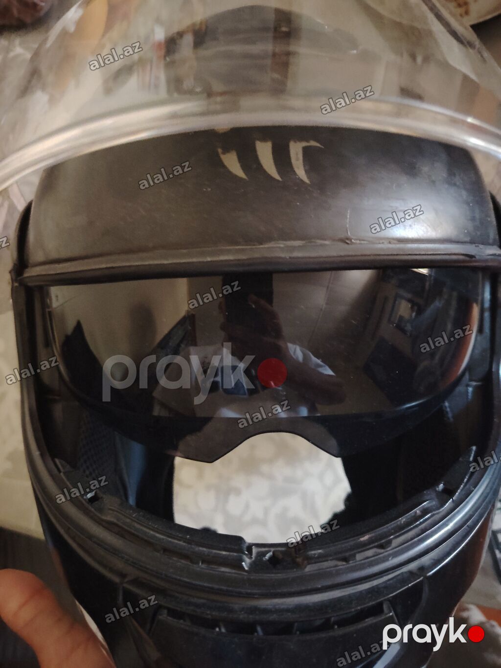 Moto kaska işlənib sağlamdır içi qupqalıdır ciddi alıcılar əlaqə — Şəxsi əşyalar, Bakı (3)