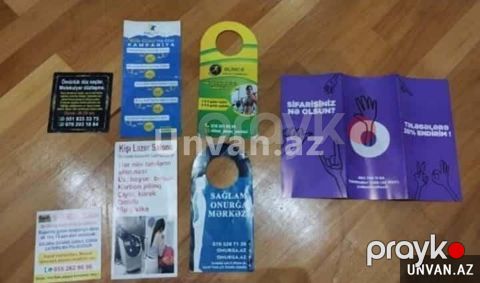 Flayer buklet çapı yayımı — Bakı
