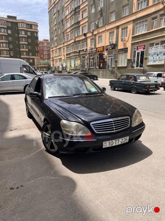 Mercedes S 320, 3.2 L, 2001 il, 350 000 km — Avtomobillər, Bakı (4)