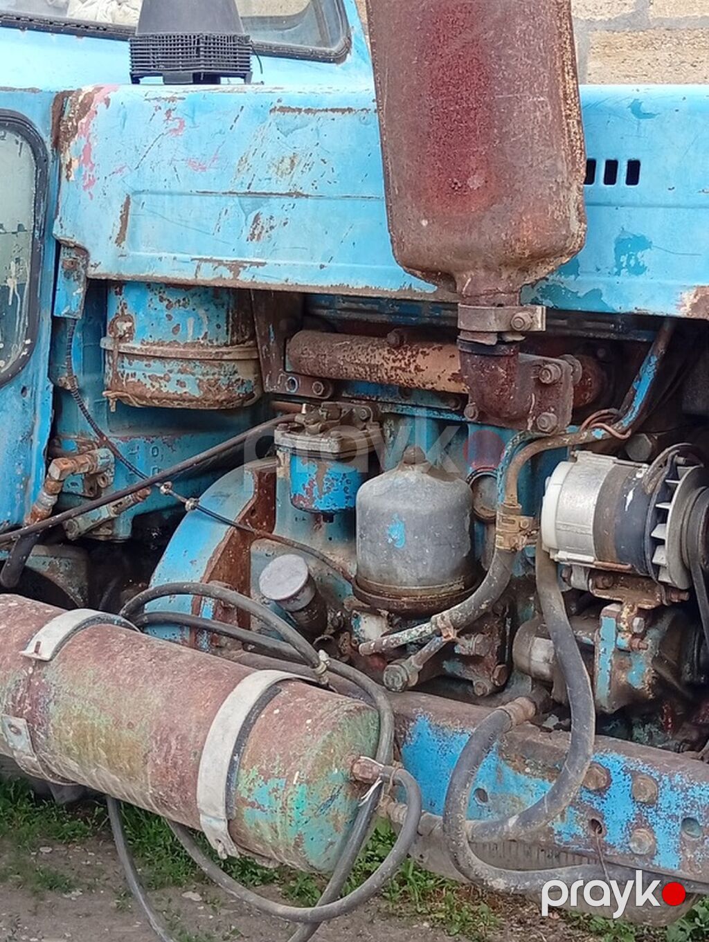 Traktor MTZ-80 (Belarus) – mavi kabinəli, 2WD ön təkərli versiya — Traktorlar, Quba (3)