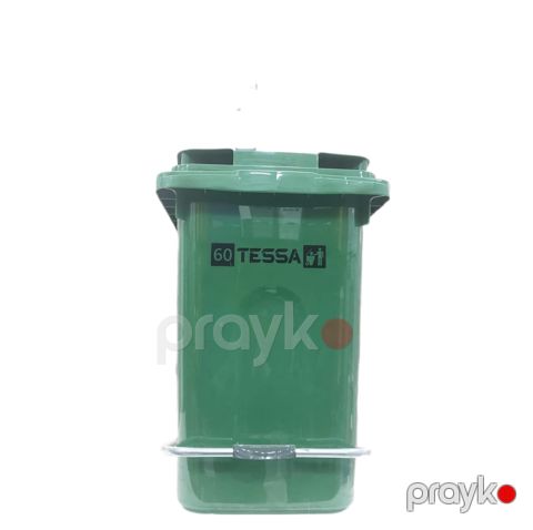 Zibil qabı Tessa, pedallı, 60 l, tünd yaşıl — Bakı