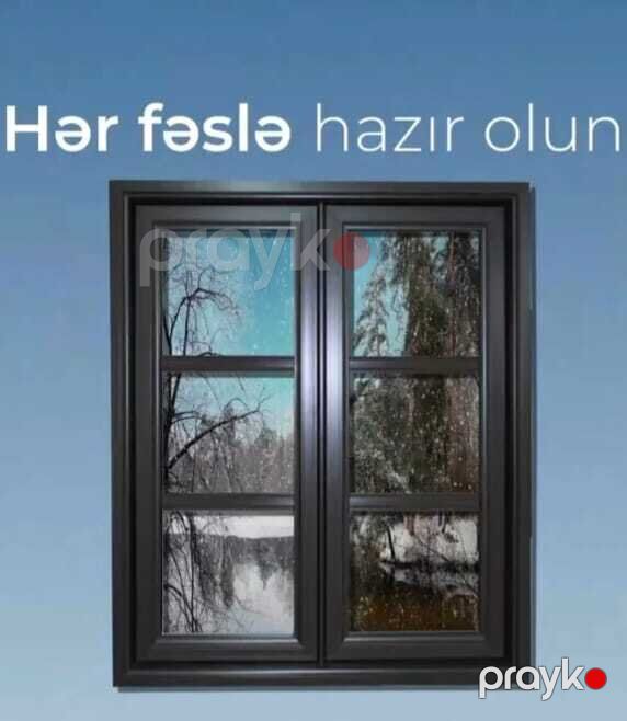Şok Endırımlı Plastik qapı və pəncərə si — Pəncərələr, qapılar, balkonlar, Bakı (3)