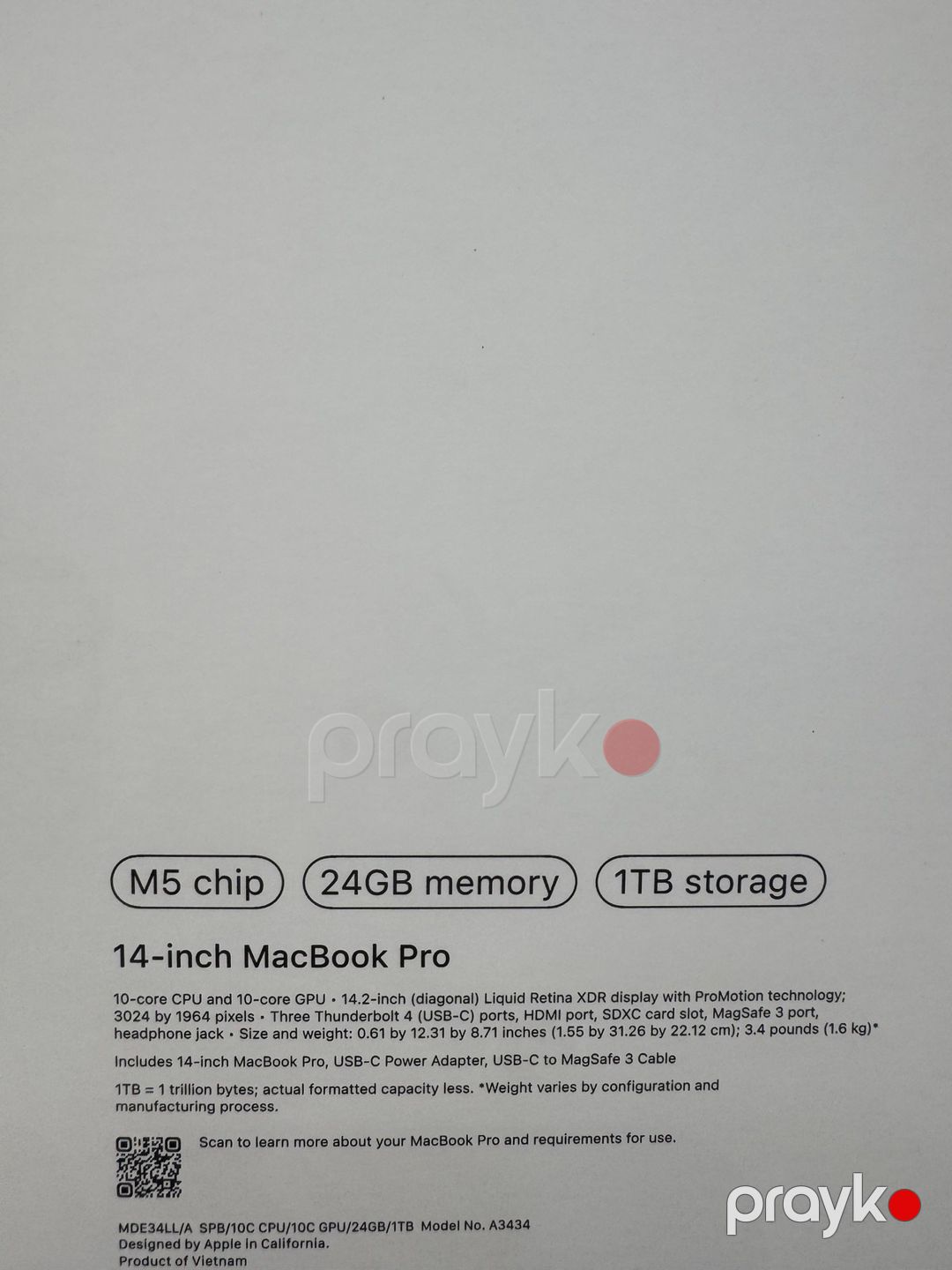 Apple Macbook Pro 14'inch M5 Pro 24/1TB — Noutbuklar, Bakı (2)