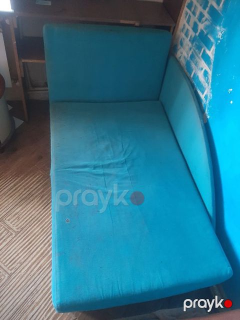 Mavi rəngli kiçik divan-kreslo (körpə/uşaq otağı və ya balkon üçün — Digah