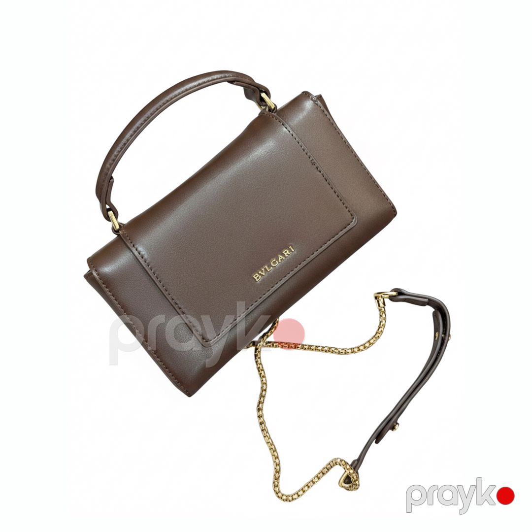 Bvlgari Serpenti Forever – Qəhvəyi Dəri Əl Çantası — Çantalar, çamadanlar, cüzdanlar, Bakı (5)