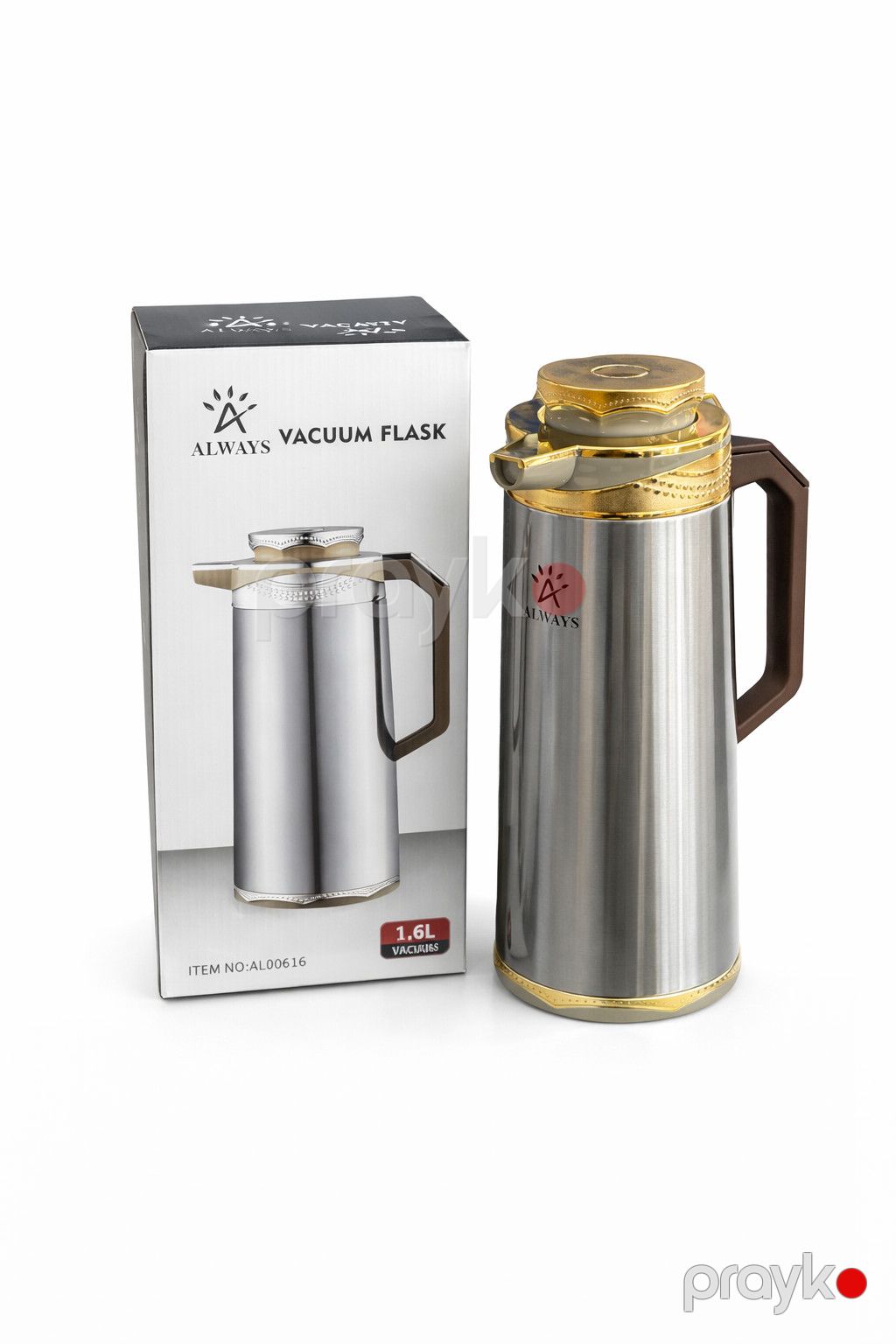 Termos, paslanmayan polad, gümüşü/qızılı, 1.6 l — Mallar, Bakı