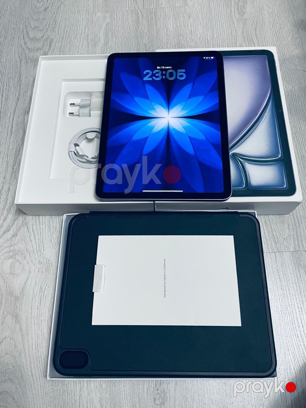 Apple iPad Air 11-inch m3 128gb yaddaş əla vəziyyətdə üzərində smart — Apple, Bakı (2)