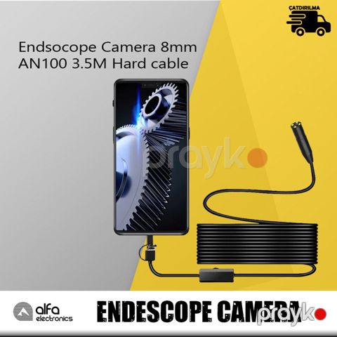Endoskop kamera "AN100 Sərt Kabel 8mm" 3.5 metr — Bakı