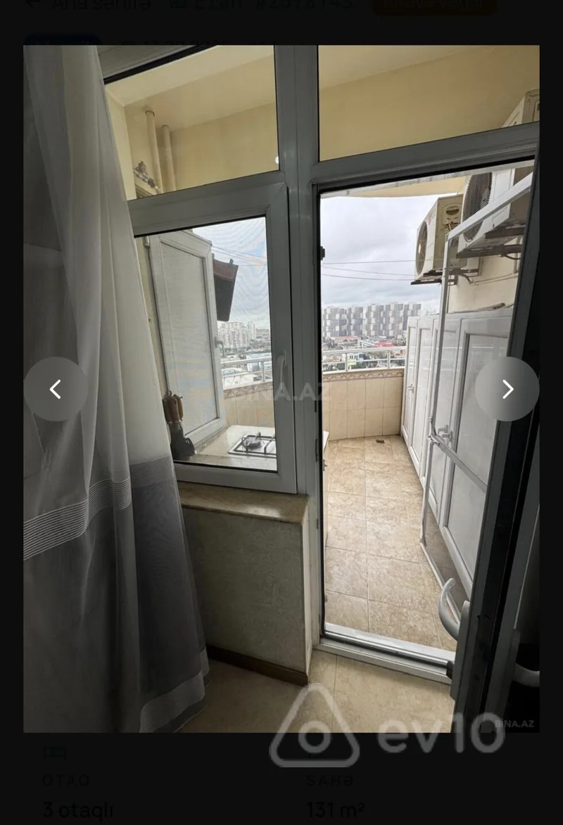 3 otaqlı mənzil, 131 m², Tiblisi prs — kirayə — Mənzil, Bakı (11)
