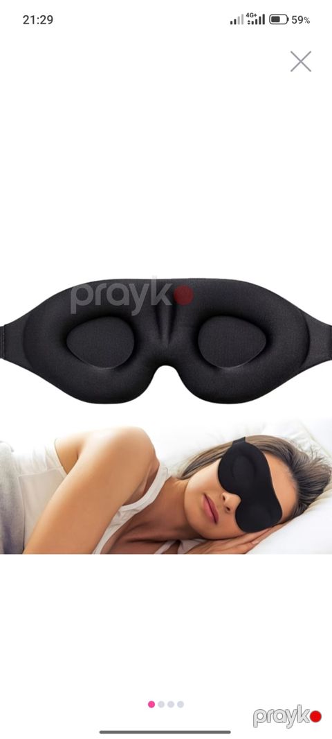 Ünvan Qara qarayev 3D yuxu maskası – tam işıqkeçirməz, rahat və — Digah