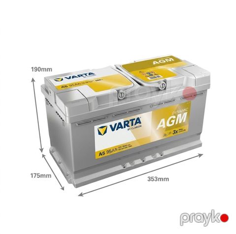 Bütün Orginal Varta Məhsulları Bizdə Varta Dynamic AGM avtomobil — Masazır