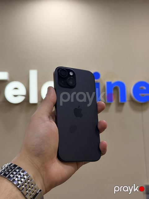 IPhone 15, 128 GB, Qara, Zəmanət, Kredit, Simsiz şarj — Bakı