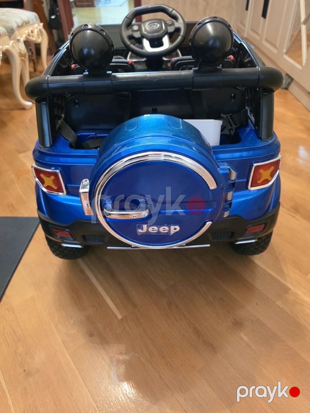 Uşaq üçün elektrikli “Jeep” tipli minik maşını - Korpus: parlaq mavi — Uşaq avtomobilləri, Bakı (3)