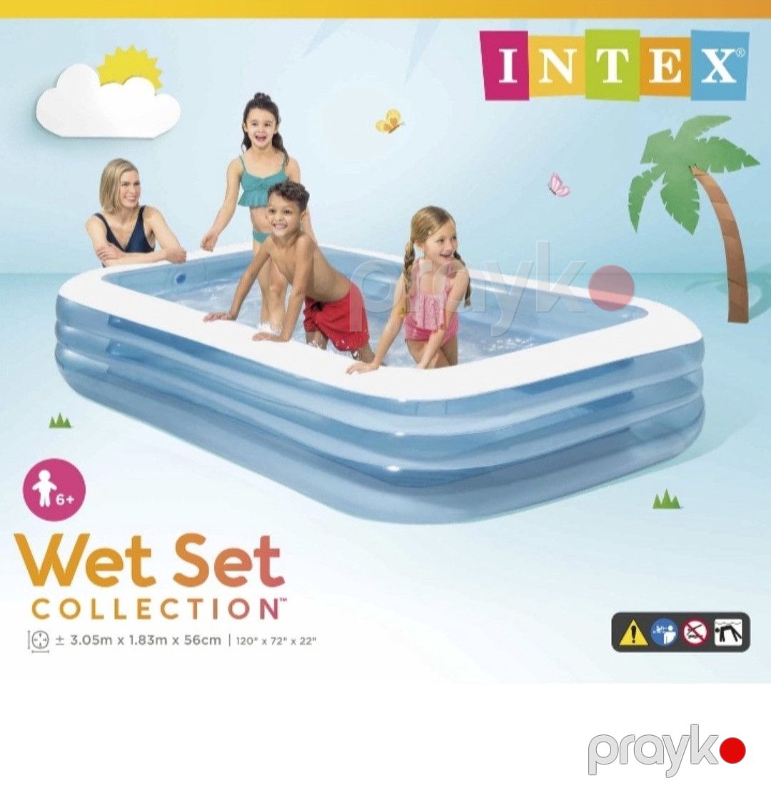 Şişmə hovuz Intex 58484, 1020 l, açıq mavi — Hovuzlar, Bakı (2)