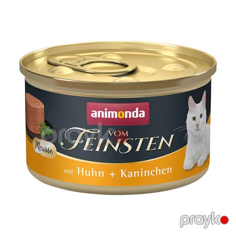Konserv Animonda Vom Feinsten Adult Cat Mousse yetkin pişiklər üçün, toyuq və dovşan əti ilə, 85 q — Bakı