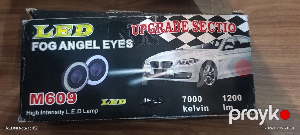 LED duman farası dəsti – “FOG Angel Eyes” M609 - Növ: Yüksək — Avtomobil işığı, Gəncə (2)