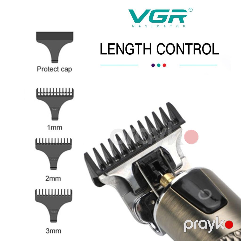 Trimmer VGR 983 - 1500mAh / 200 Dəqiqə / 2 Sürət 6500-7000RPM — Saç kəsmə maşınları, Bakı (3)