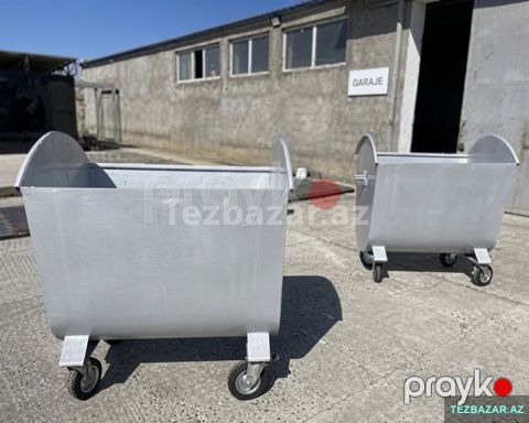 Zibil qabi 1100 ltr dəmir — Bakı