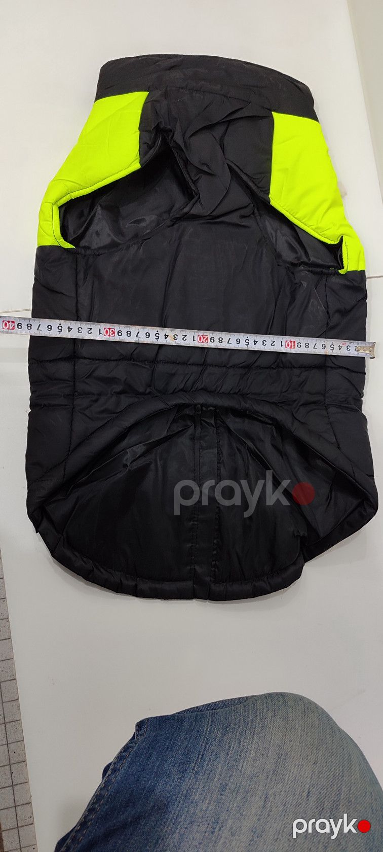 Gödəkcə İtlər üçün, polyester, qara/sarı, ölçü 5XL — Mallar, Bakı (2)