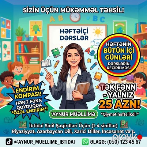 Məktəbəqədər və ibtidai sinif hazırlığı, Azərbaycan dili, Qrup — Bərdə