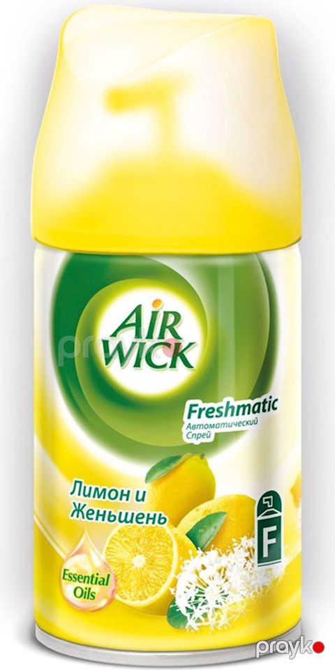 Dəyişən aerozol balonu Air Wick Freshmatic üçün Limon və jenşen 250 ml